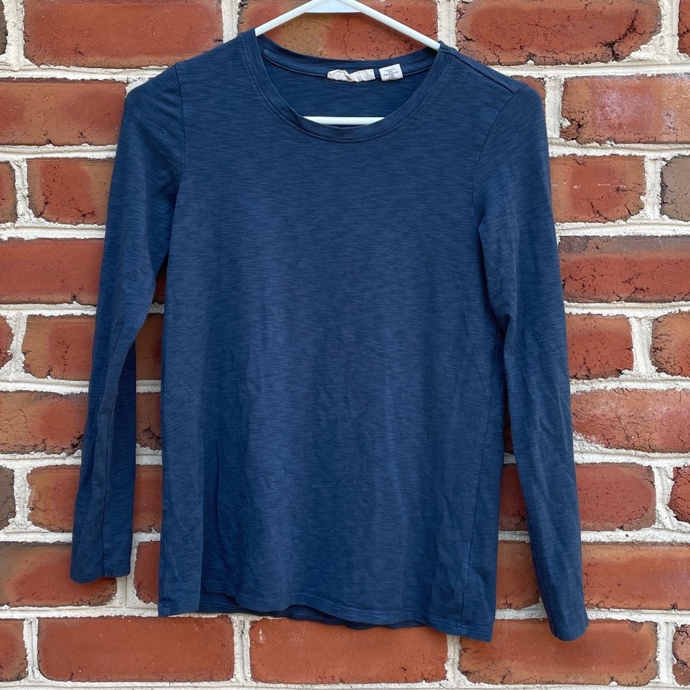 Navy Blue Christian Siriano New York Long Sleeve Shirt